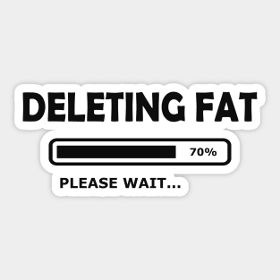 Workout - deleting fat please wait Sticker